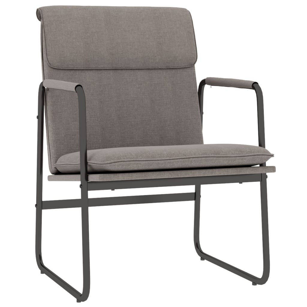 Sedia Lounge Tortora 55x64x80 cm in Tessuto