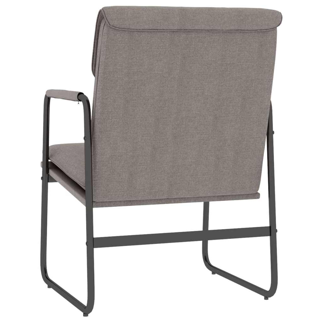 Sedia Lounge Tortora 55x64x80 cm in Tessuto