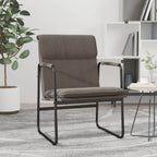 Sedia Lounge Tortora 55x64x80 cm in Tessuto
