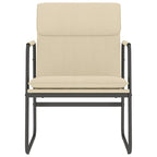 Sedia Lounge Crema 55x64x80 cm in Tessuto