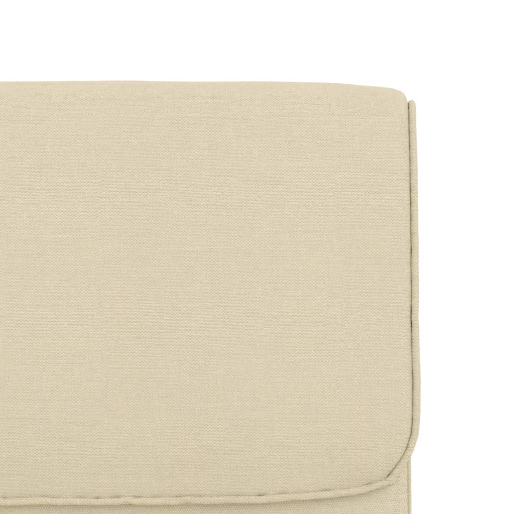 Sedia Lounge Crema 55x64x80 cm in Tessuto