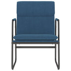 Sedia Lounge Blu 55x64x80 cm in Tessuto