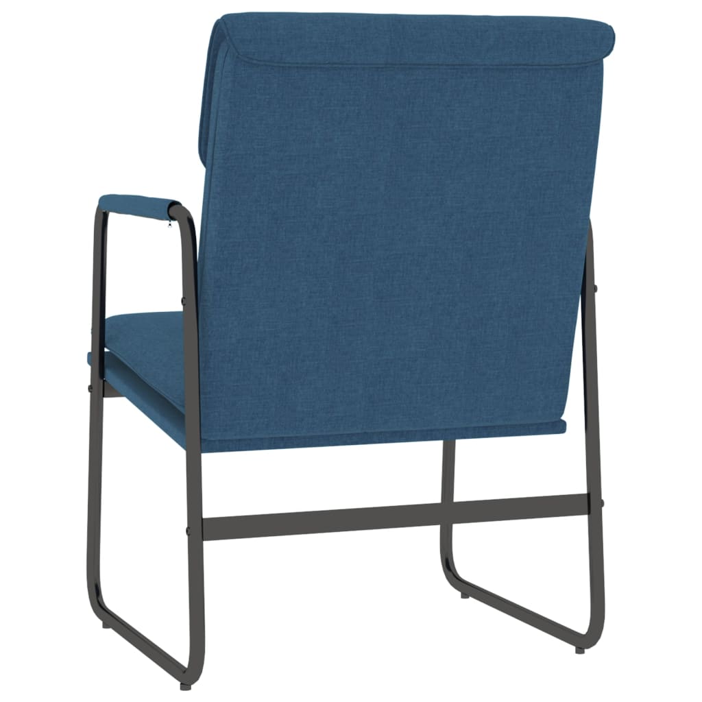 Sedia Lounge Blu 55x64x80 cm in Tessuto