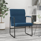 Sedia Lounge Blu 55x64x80 cm in Tessuto