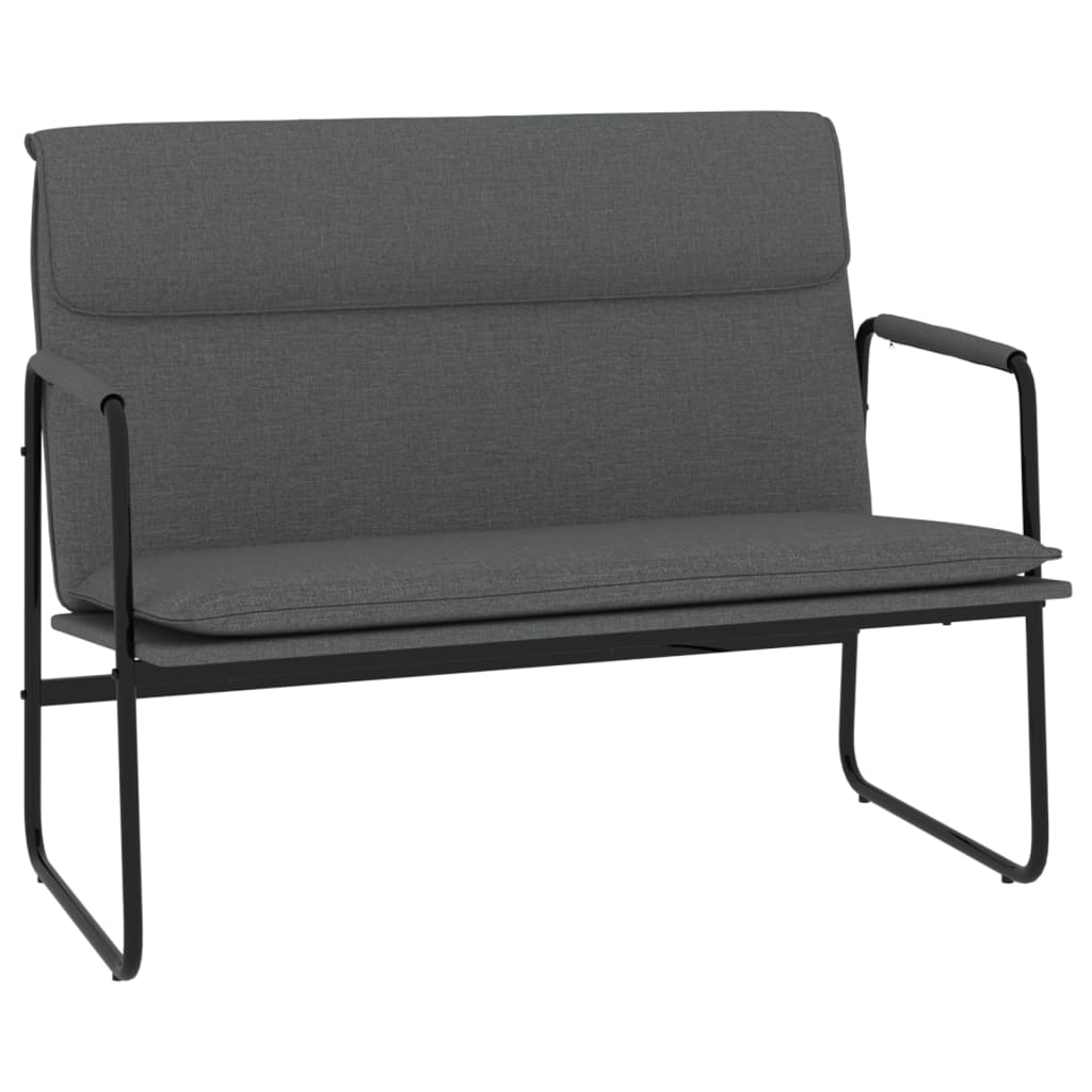Panca Grigio Scuro 100x64x80 cm in Tessuto