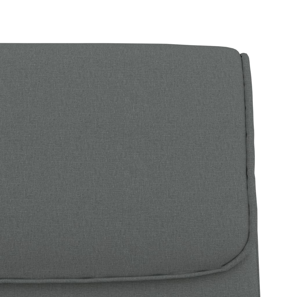 Panca Grigio Scuro 100x64x80 cm in Tessuto