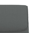 Panca Grigio Scuro 100x64x80 cm in Tessuto