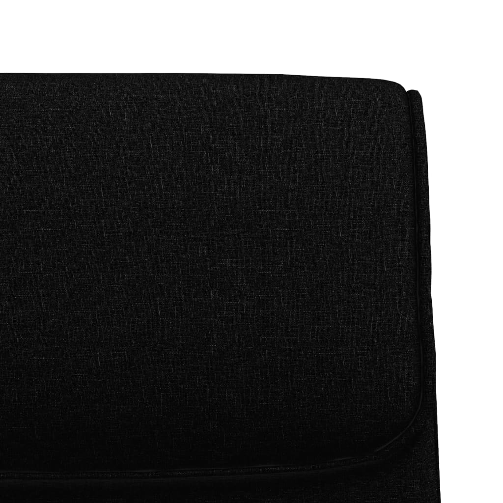 Panca Nera 100x64x80 cm in Tessuto