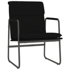 Sedia Lounge Nera 55x64x80 cm in Similpelle
