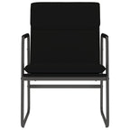 Sedia Lounge Nera 55x64x80 cm in Similpelle