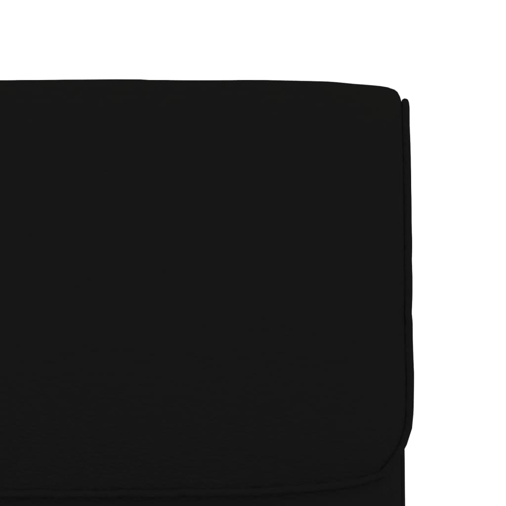 Sedia Lounge Nera 55x64x80 cm in Similpelle