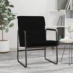 Sedia Lounge Nera 55x64x80 cm in Similpelle