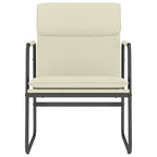 Sedia Lounge Crema 55x64x80 cm in Similpelle