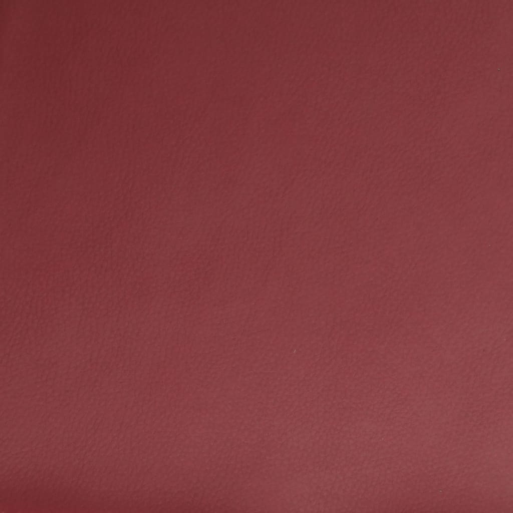 Sedia Lounge Rosso Vino 55x64x80 cm in Similpelle