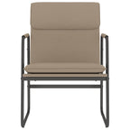Sedia Lounge Cappuccino 55x64x80 cm in Similpelle