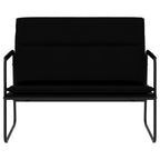 Panca Nera 100x64x80 cm in Similpelle