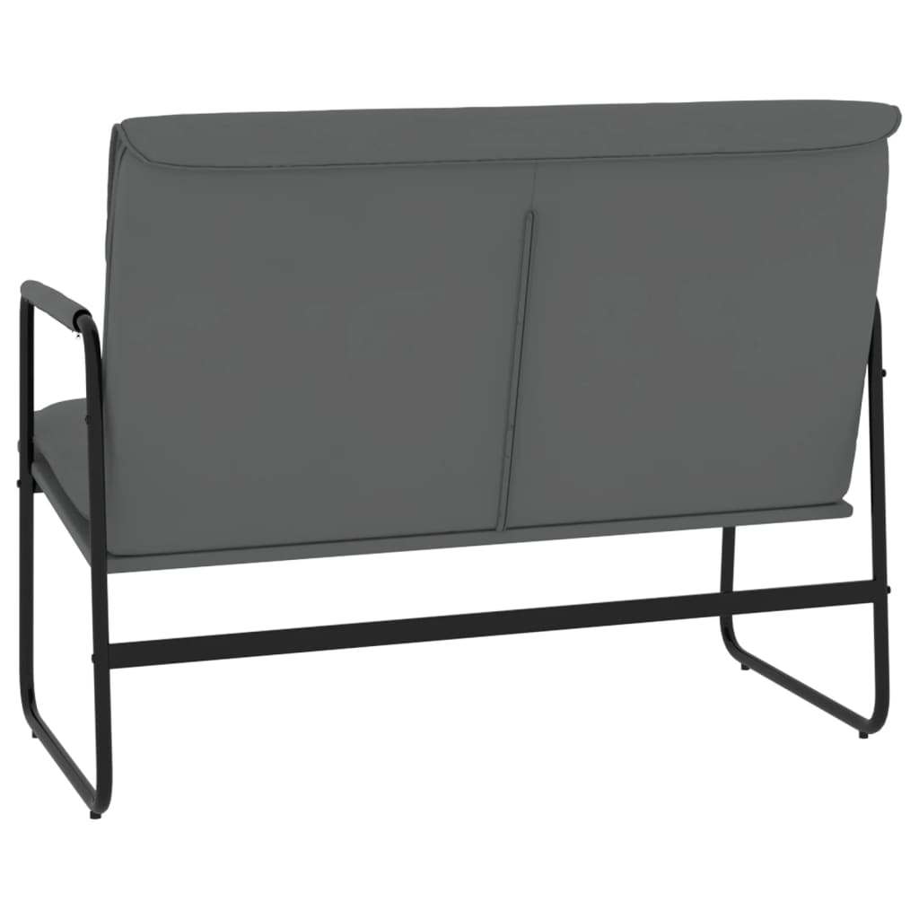 Panca Grigia 100x64x80 cm in Similpelle