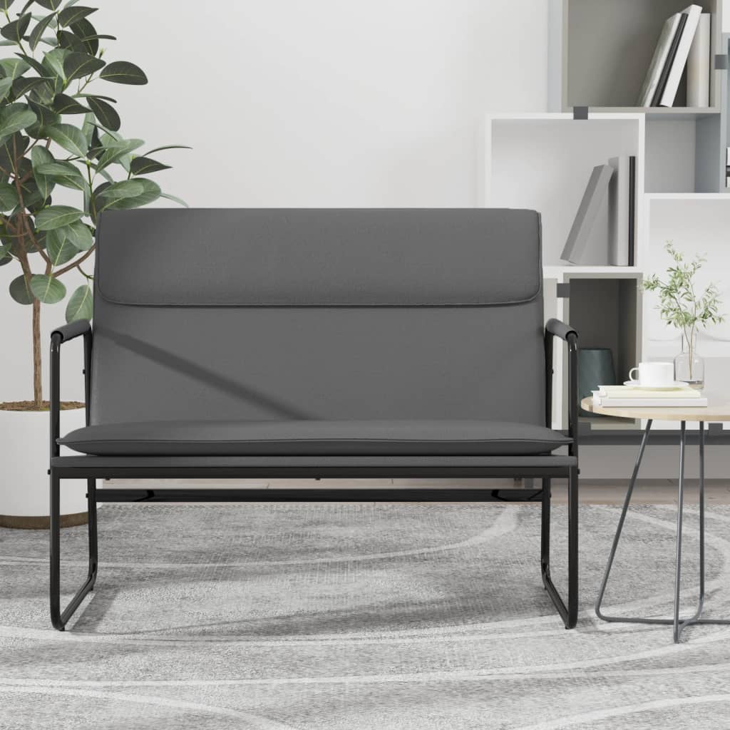 Panca Grigia 100x64x80 cm in Similpelle