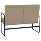 Panca Cappuccino 100x64x80 cm in Similpelle