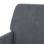 Poltrona Grigio Scuro 62x79x79 cm Velluto