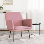 Poltrona Rosa 62x79x79 cm Velluto