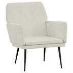 Poltrona Crema 62x79x79 cm Velluto