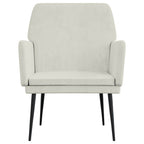Poltrona Crema 62x79x79 cm Velluto