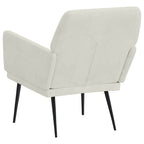 Poltrona Crema 62x79x79 cm Velluto