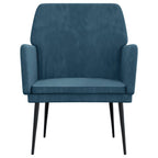 Poltrona Blu 62x79x79 cm Velluto