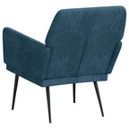 Poltrona Blu 62x79x79 cm Velluto