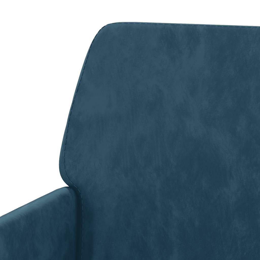 Poltrona Blu 62x79x79 cm Velluto