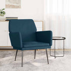Poltrona Blu 62x79x79 cm Velluto