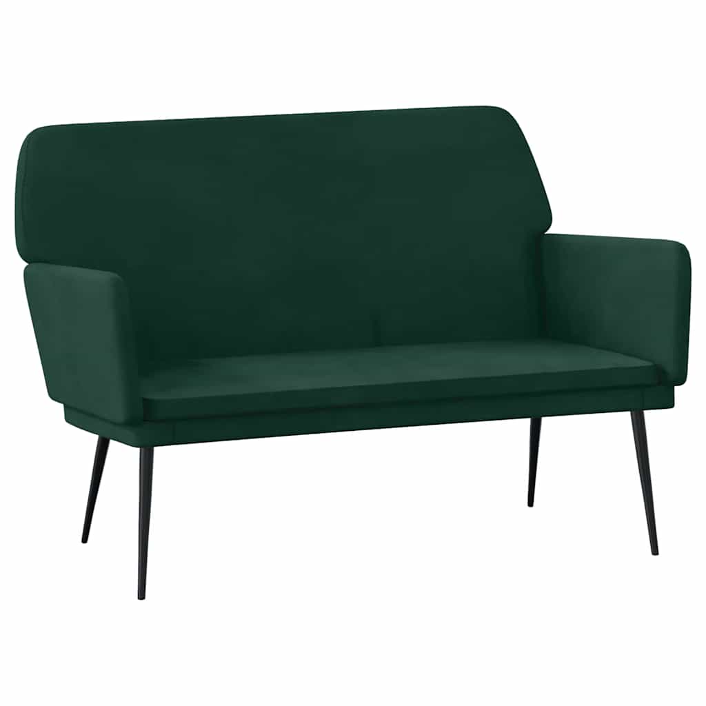 Panca Verde Scuro 108x79x79 cm in Velluto