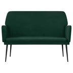 Panca Verde Scuro 108x79x79 cm in Velluto