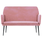 Panca Rosa 108x79x79 cm in Velluto