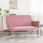 Panca Rosa 108x79x79 cm in Velluto