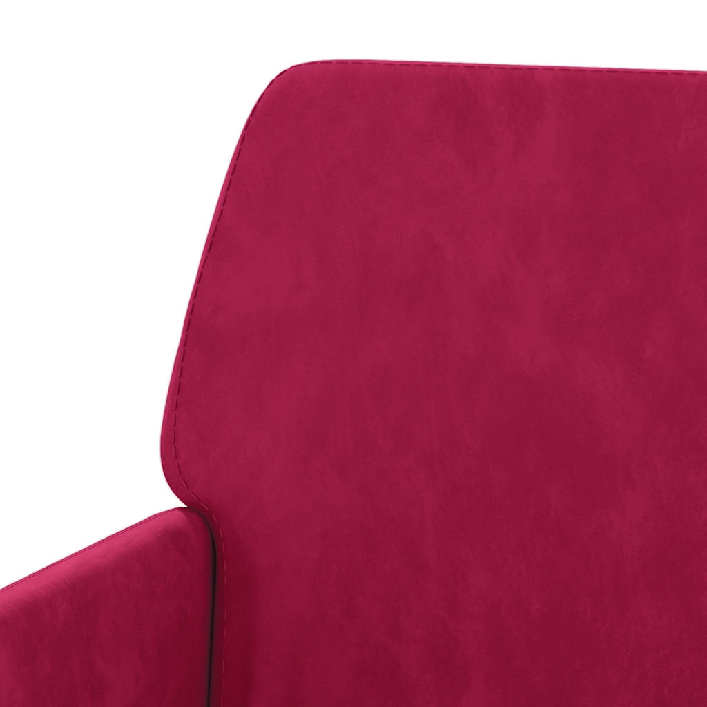 Panca Rosso Vino 108x79x79 cm in Velluto