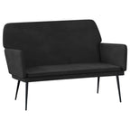 Panca Nera 108x79x79 cm in Velluto