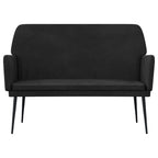 Panca Nera 108x79x79 cm in Velluto