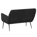 Panca Nera 108x79x79 cm in Velluto