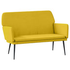 Panca Gialla 108x79x79 cm in Velluto