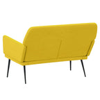 Panca Gialla 108x79x79 cm in Velluto