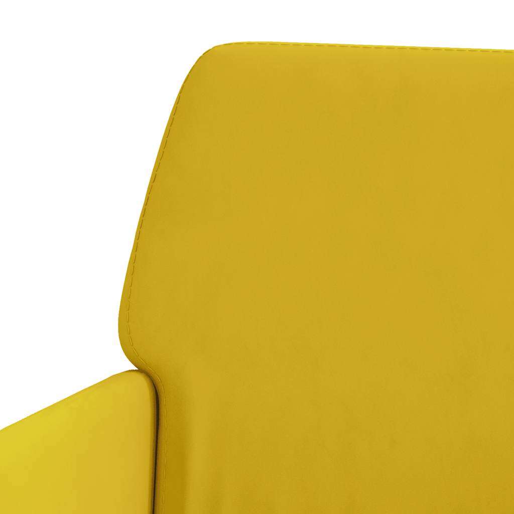Panca Gialla 108x79x79 cm in Velluto