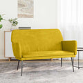 Panca Gialla 108x79x79 cm in Velluto