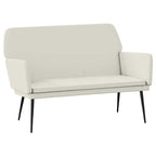 Panca Crema 108x79x79 cm in Velluto