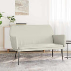 Panca Crema 108x79x79 cm in Velluto