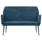 Panca Blu 108x79x79 cm in Velluto