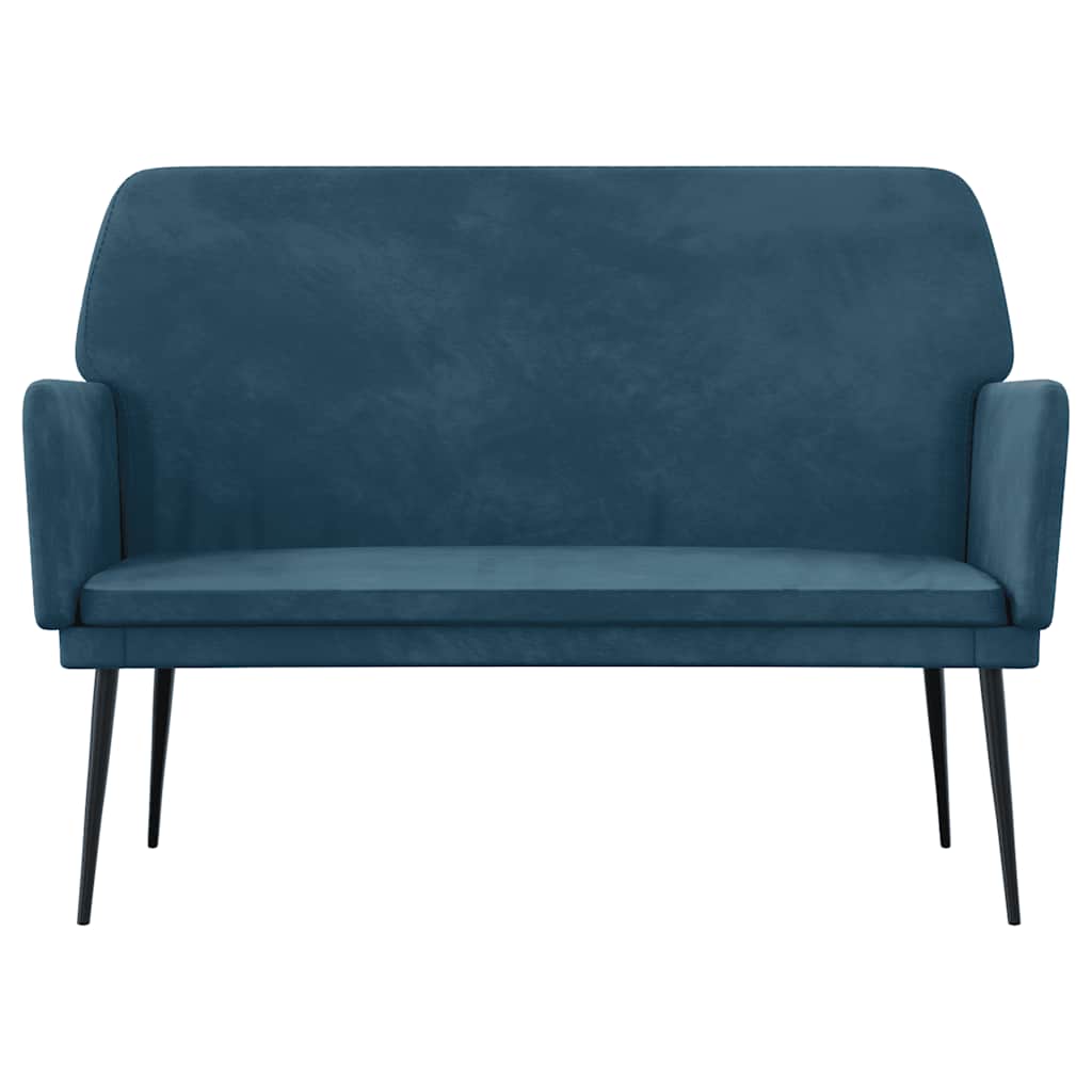 Panca Blu 108x79x79 cm in Velluto