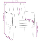 Poltrona Crema 61x78x80 cm Similpelle