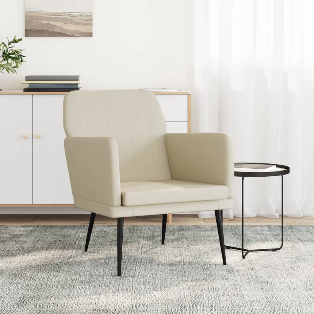 Poltrona Crema 61x78x80 cm Similpelle